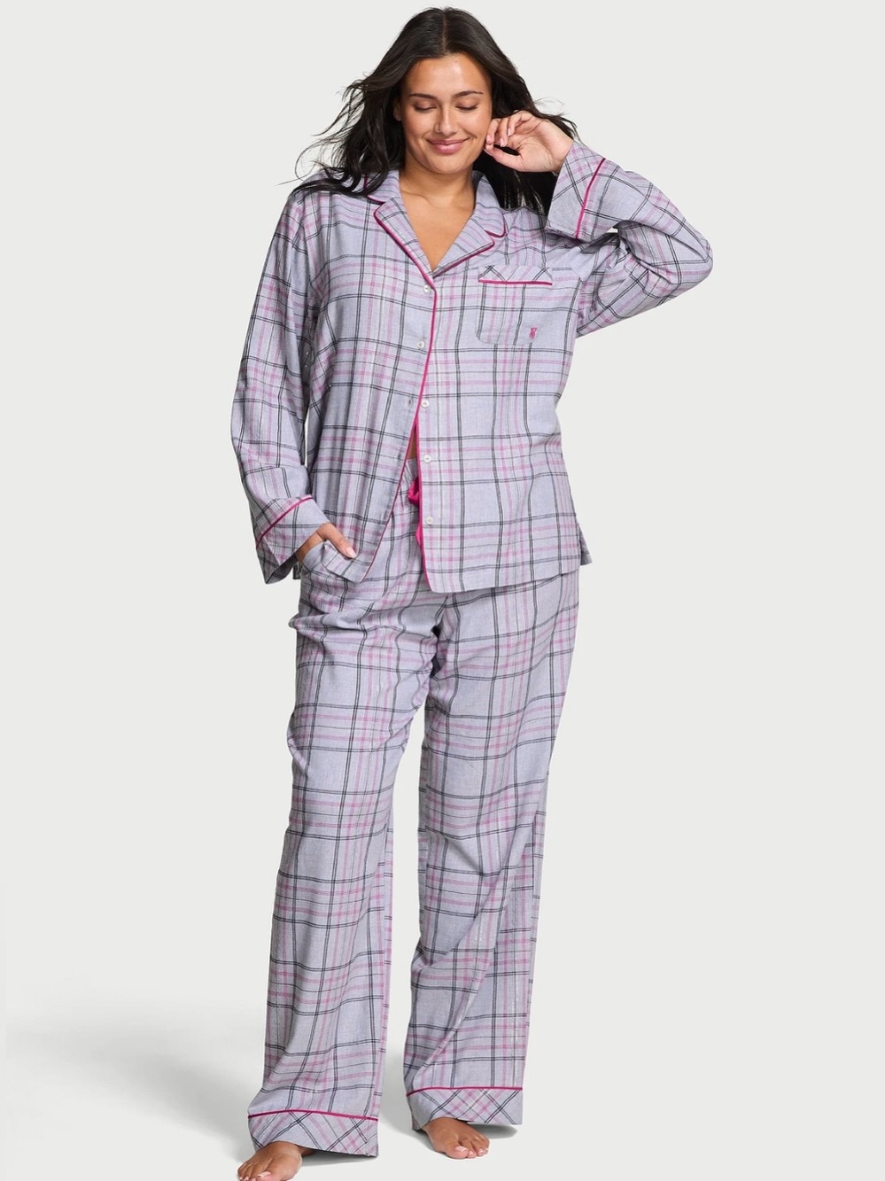NWT Victoria’s Secret Flannel Long Pajama Set